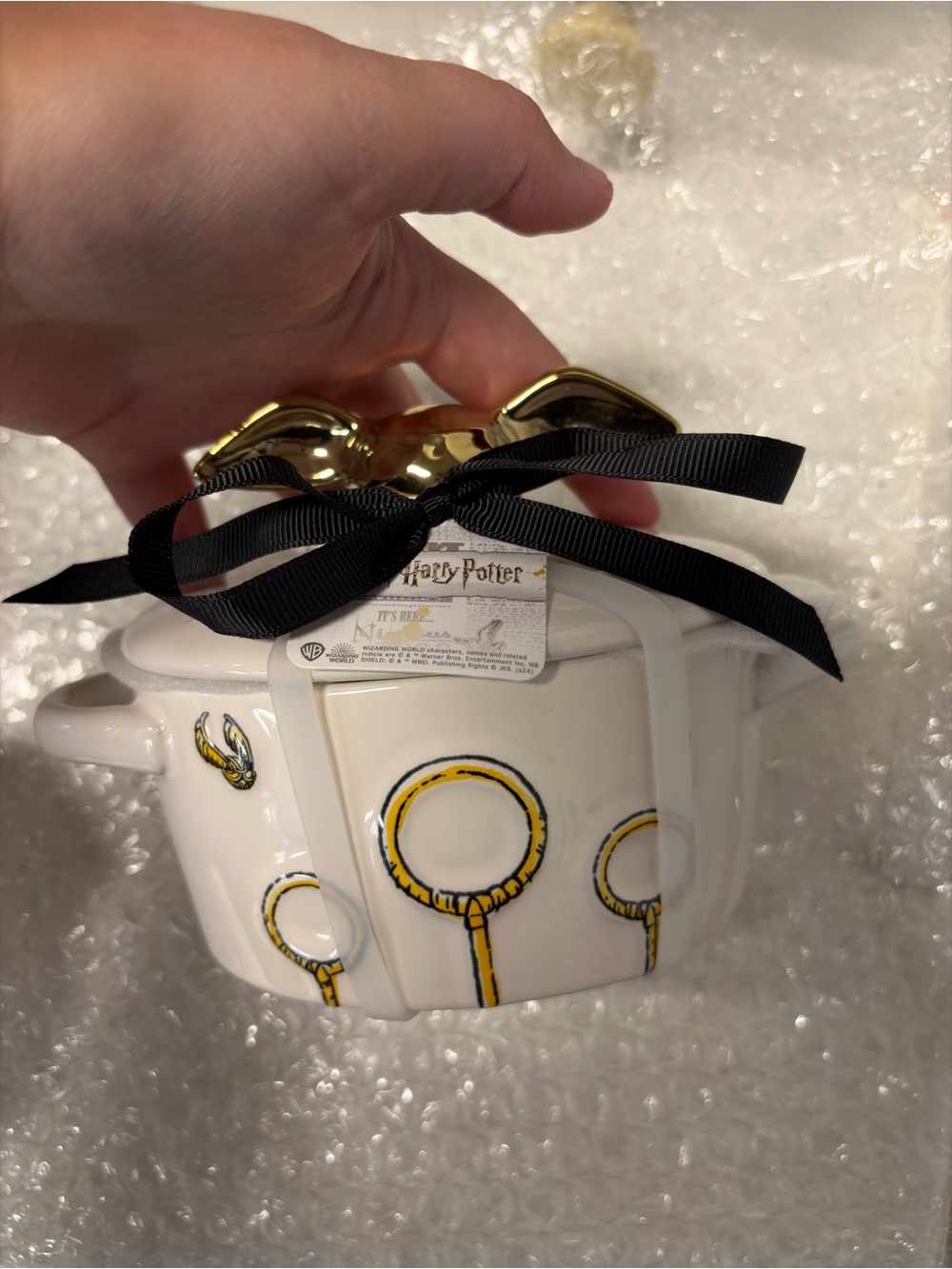 Harry Potter Rae Dunn Golden Snitch Quidditch Baking Dish